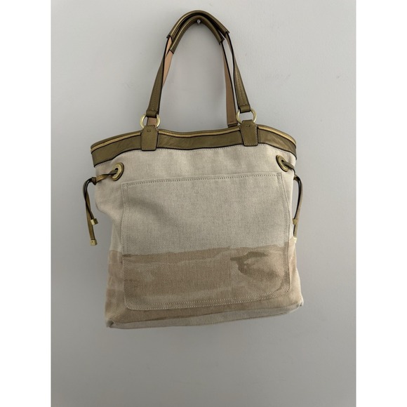 Unique Coach Audrey Canvas Limited Edition Tote bag w/ Jeweled Starfish 17024 - Picture 7 of 15